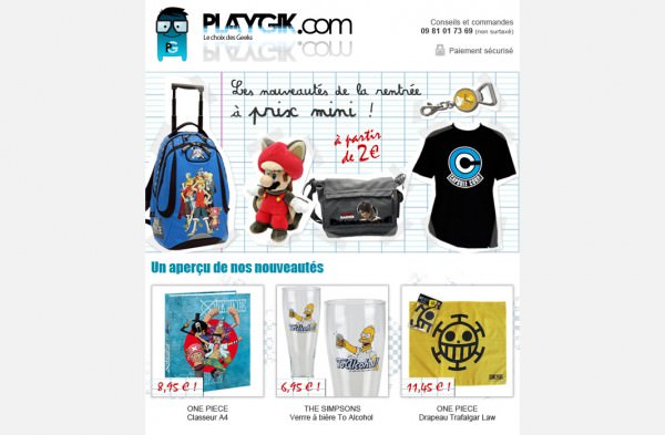 Playgik - Nouveautés et Promos Playgik - Nouveautés et Promos