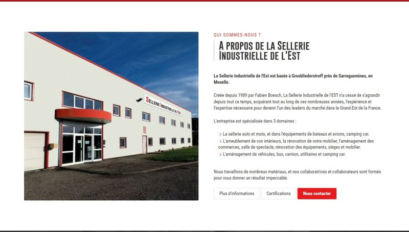 Sellerie Industrielle de l'Est Sellerie Industrielle de l'Est