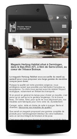 Sites internet sur smartphone Création Sites internet smartphone