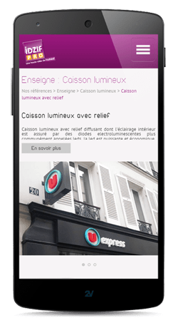Sites internet sur smartphone Création Sites internet smartphone