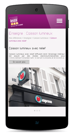 Sites internet sur smartphone