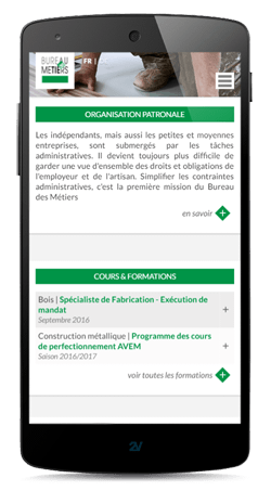 Création Webdesign smartphone