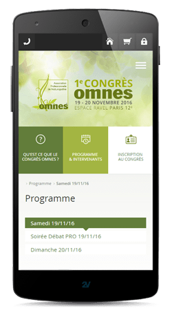 Sites internet sur smartphone