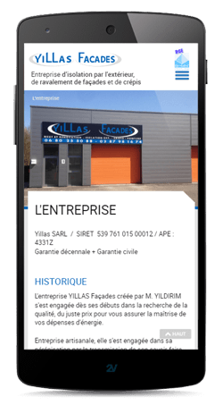 Sites internet sur smartphone Création Sites internet smartphone