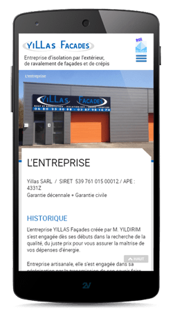 Sites internet sur smartphone