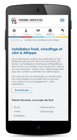 Sites internet sur smartphone