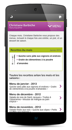 Sites internet sur smartphone