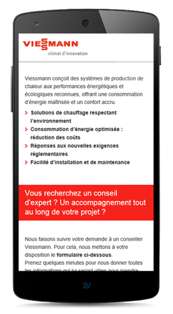 Sites internet sur smartphone